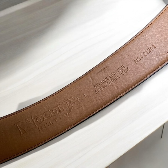 NOCONA ANTIQUE METAL RHINESTONE STEERHEAD BUCKLE/LEATHER BELT COASTAL COWGIRL L - Picture 15 of 16